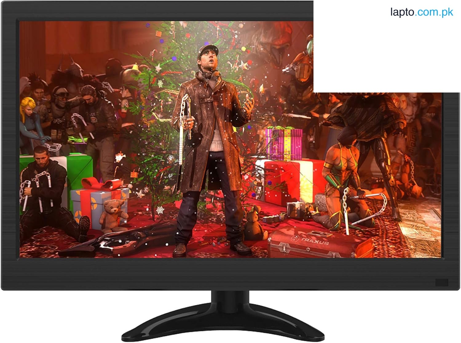 13.3 inch Small PC Monitor Mini Monitor HDMI Monitor 1366x768 LED Monitor with HDMI VGA AV BNC USB Intput, for Fire Stick Computer Xbox Ras pi, Kitchen Monitor, Built-in Speaker