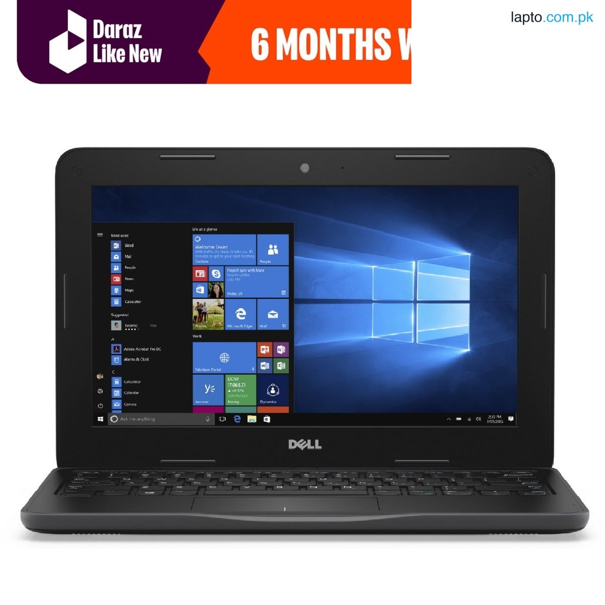 Dell 3180 Chromebook 11.6 inches HD screen, 4GB Ram 16GB SSD, HDMI, WiFi, Webcam, Chrome OS - Daraz Like New Laptops