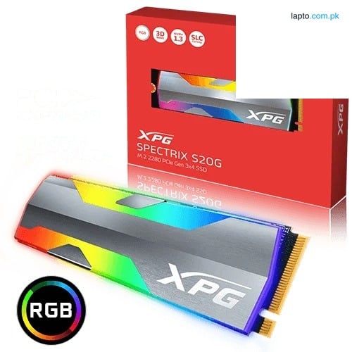XPG Spectrix S20G 500 GB NVMe M.2 PCI-e Gaming RGB, 2500MBps Speed