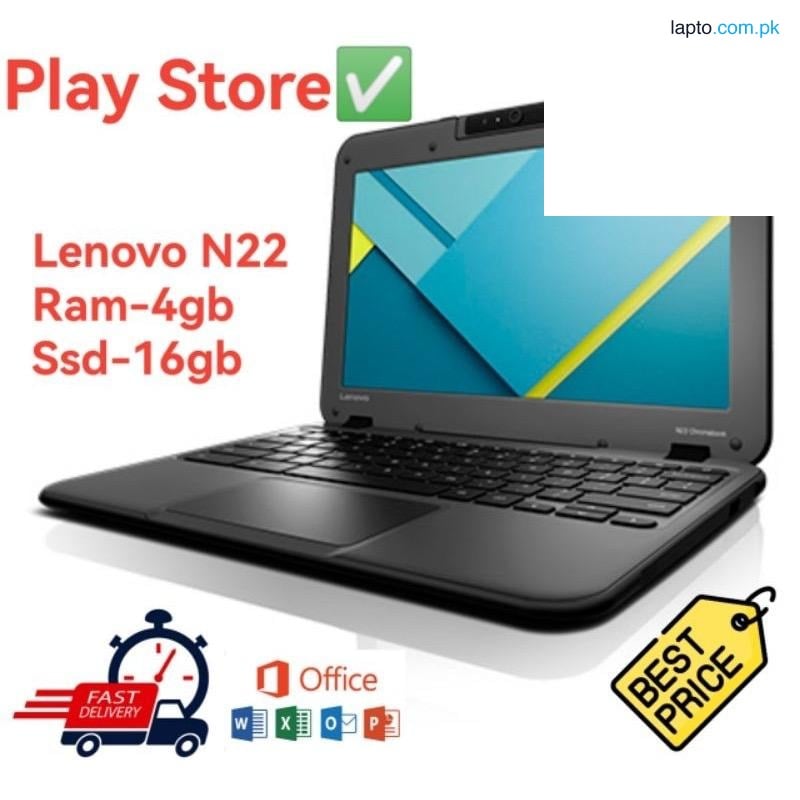 Lenovo Chromebook N22 | 4GB RAM | 16GB Storage | 11.6β³ Display | Webcam | Playstore Supported | Best for Online Classes & Work