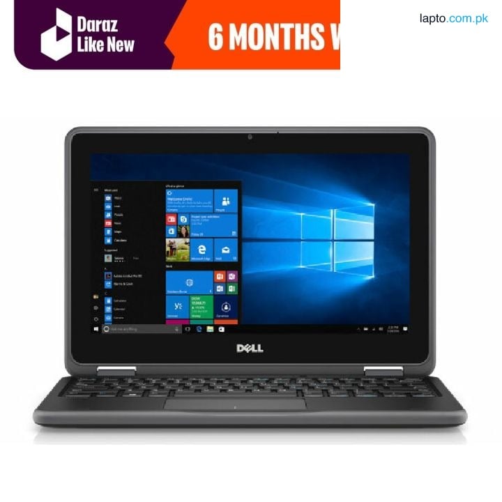 Daraz Like New Laptops - Dell 3189 Convertible Chromebook 11.6 inches HD IPS Touchscreen, Intel Celeron N3060 Up to 2.48GHz, 4GB Ram 16GB SSD, HDMI, WiFi, Webcam, Chrome OS - FREE LAPTOP BAG