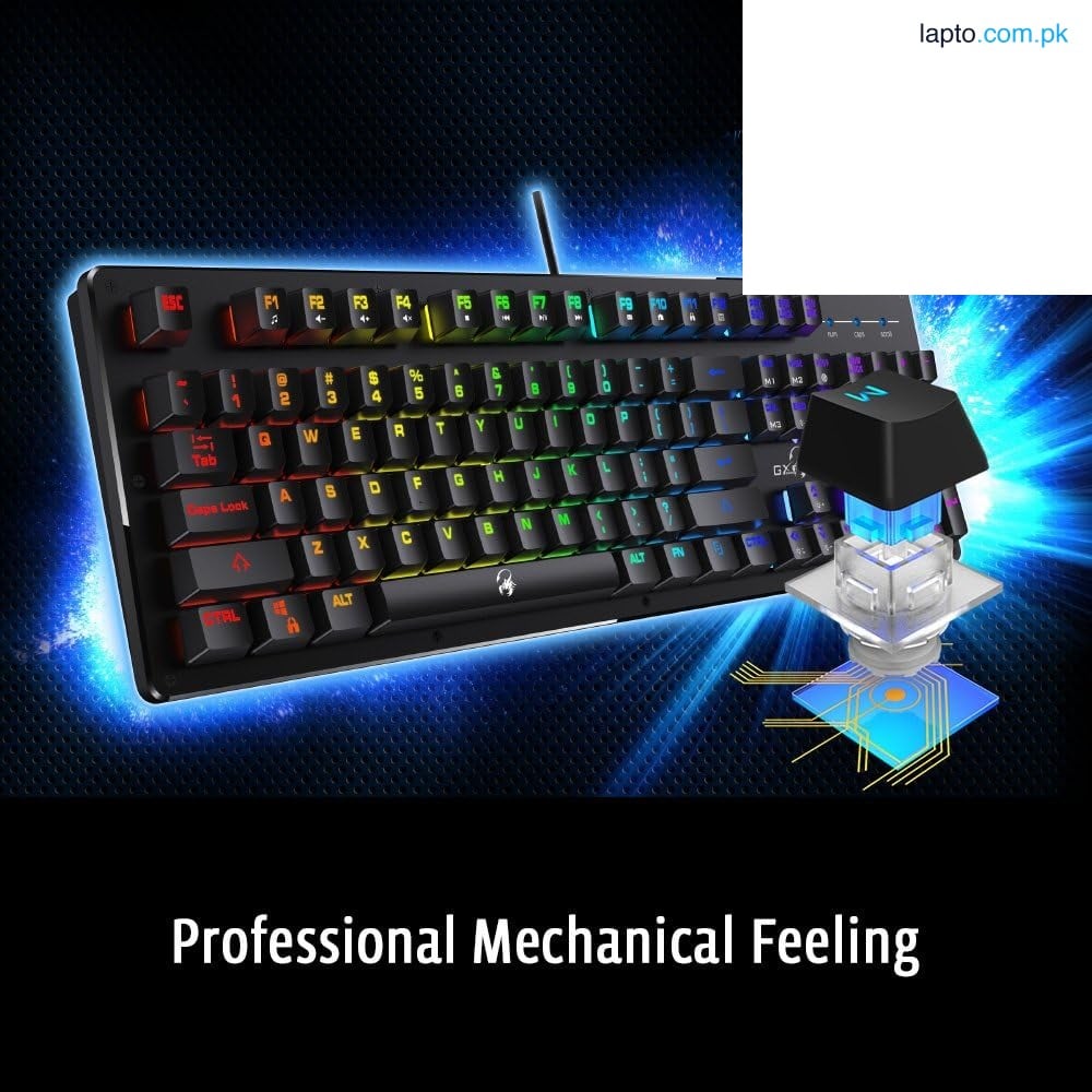 Keyboard Genius scorpion K 10 Mechanical feel RGB Backlight programmable usb wired keyboard