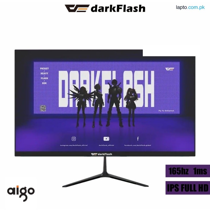 DarkFlash G243FG 23.8 inch 165Hz IPS Full HD Gaming Monitor 1ms DP HDMI