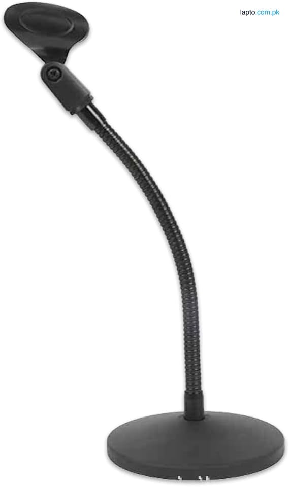 Tabletop Microphone Stand with Gooseneck Flexible Arm with Mic Holder (Long)