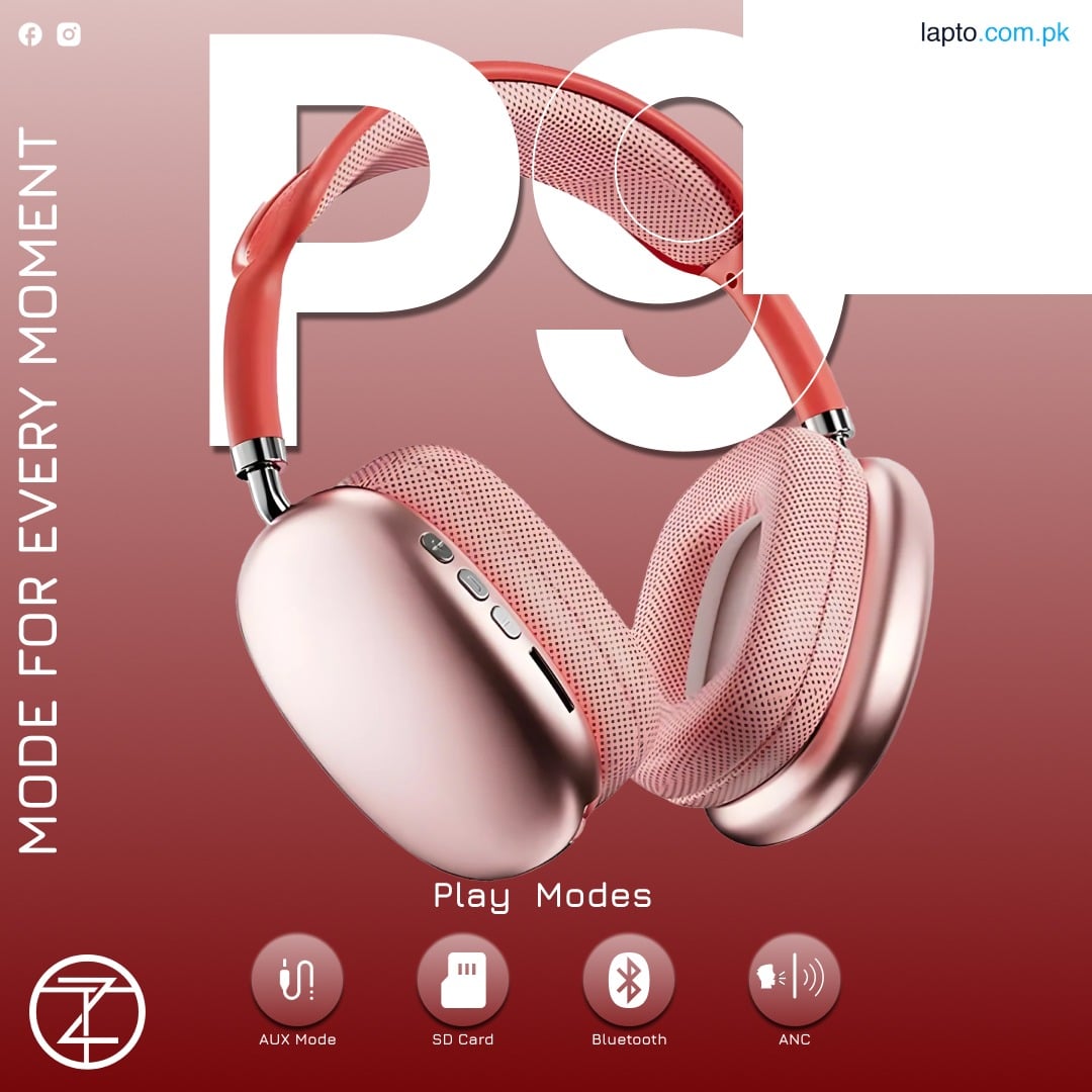 P9 Wireless Bluetooth Headphones With Mic Noise Cancelling Headsets Stereo Sound Earphones Sports Gaming Headphone Supports Noise Cancellation