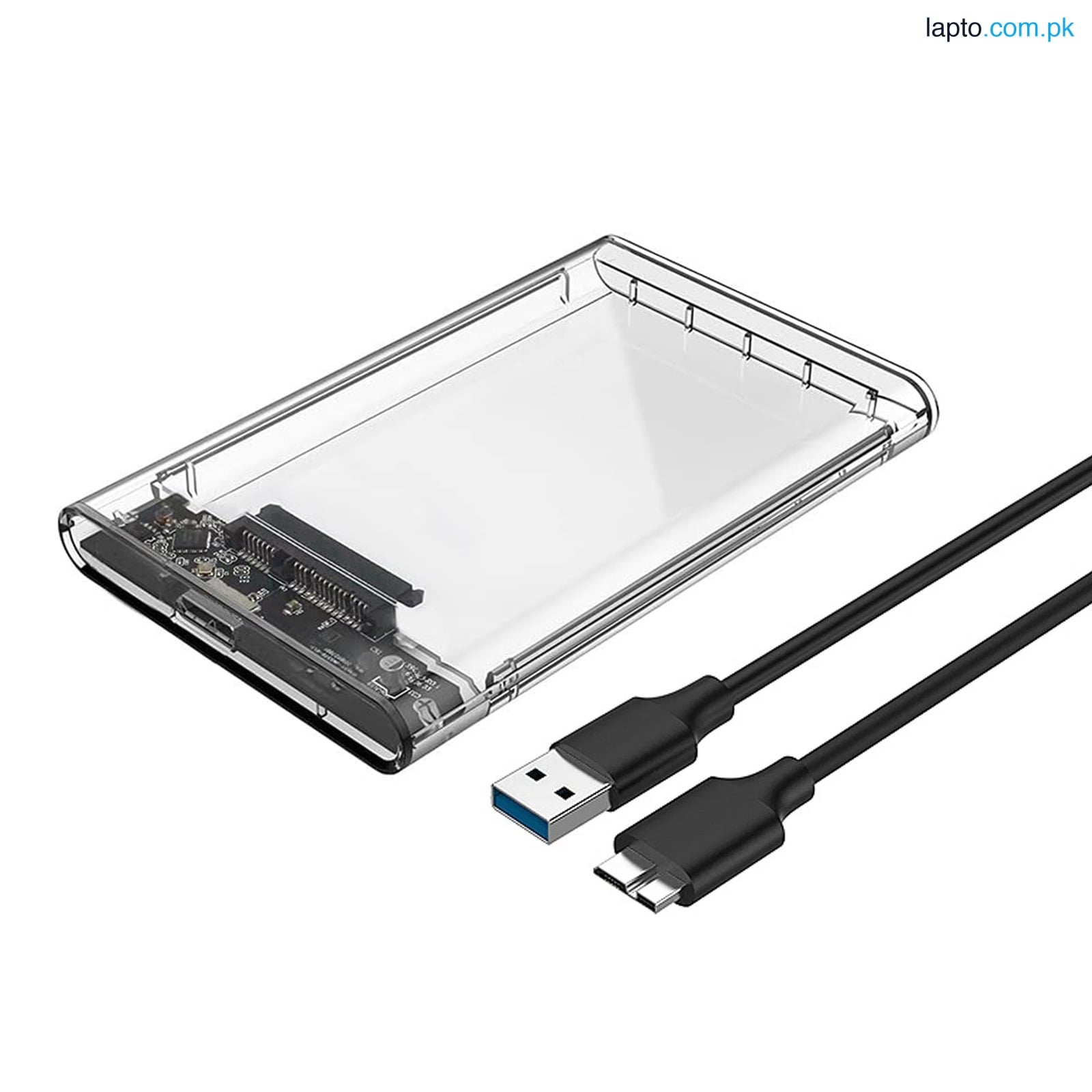 USB 3.0 Portable HDD SSD 2.5" Hardrive External Case Transparent - 2.5" Hard Drive Case 5Gbps High Speed Fast Data Transfer With Cable