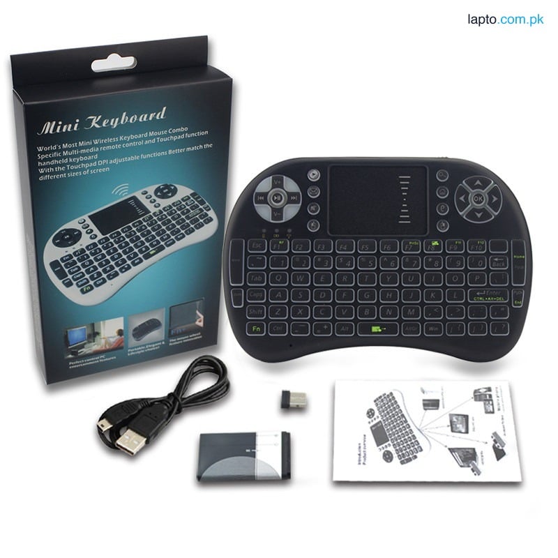Mini Wireless Keyboard and Mouse Wireless Touchpad Rechargeable Combos for PC Pad Android TV Box and More KB-1002