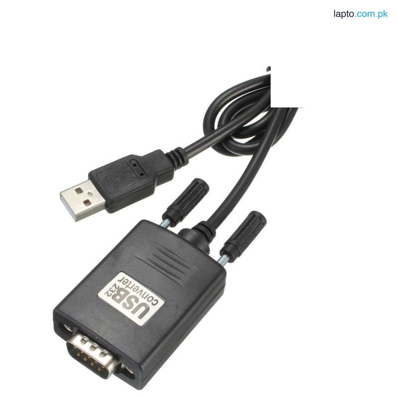 USB To Serial Port RS232 Converter Cable - Black