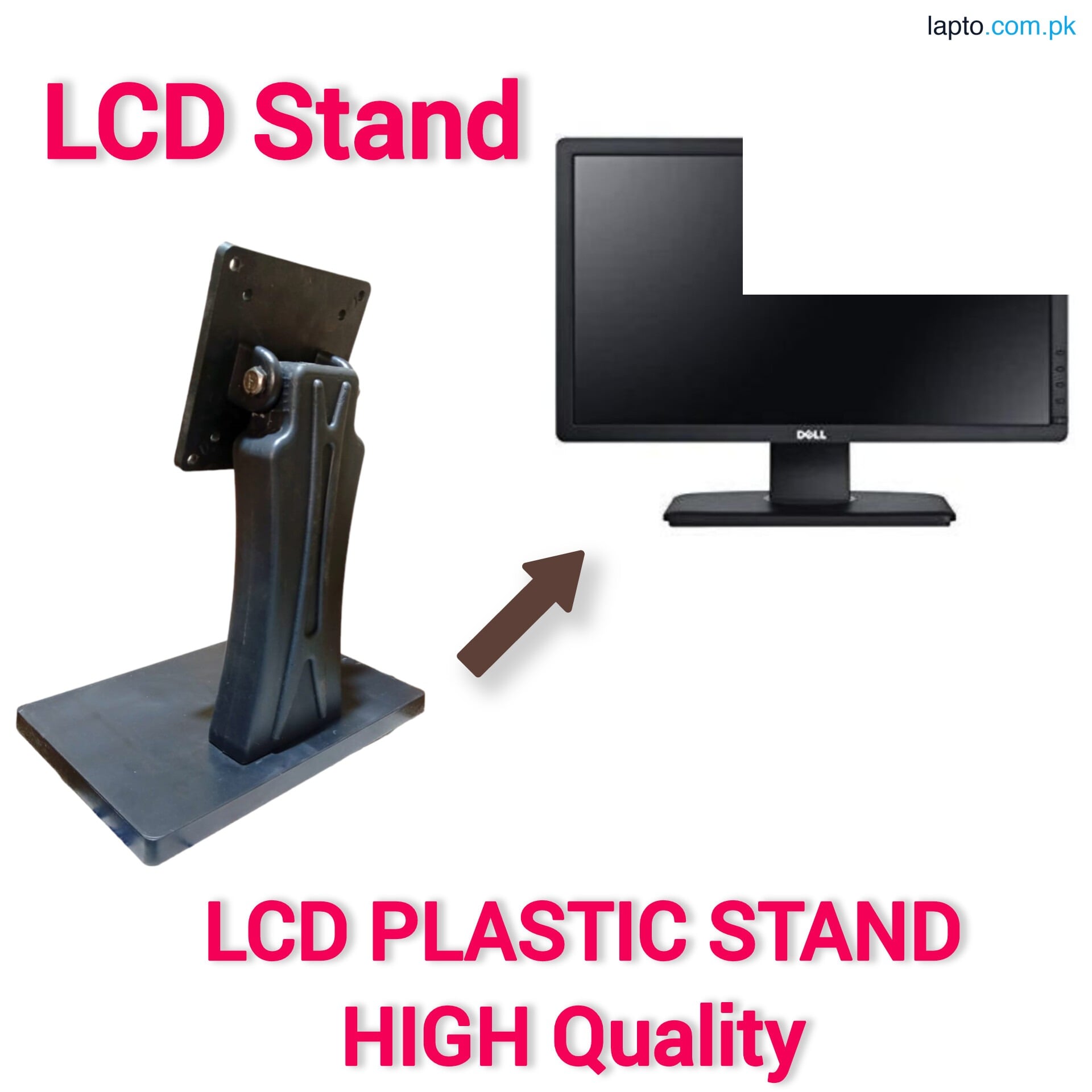 Table Stand for LCD/LED Plastic Base for Monitors Standard Size 17" to 24" inch