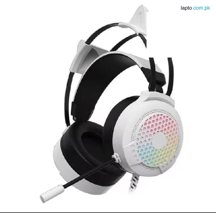 RedGear CLOAK E21 wired headphone with Mic for Xbox One PS4 Switch and PC/ 7.1Surround Sound stereo Over-Ear Gaming Headset withNoise Cancelling Mic, LED Lights, Volume Control for, Laptops, iPad Rgb USB Headphones 50mm speake PAK FF