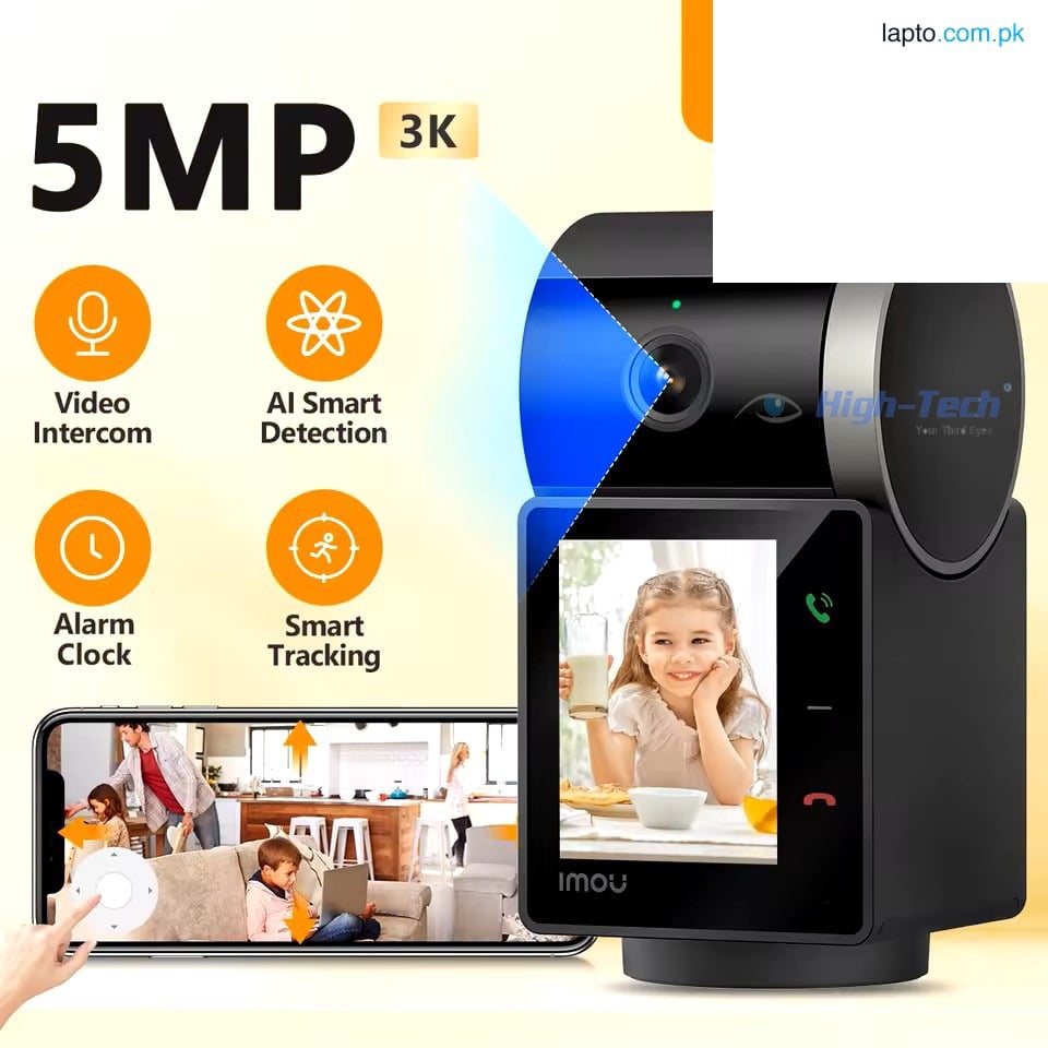 IMOU Rex VT One-touch Call Camera 360° 5MP 3K Indoor Two-way Video Talks Human Pet detection WIFI Security IP Camera