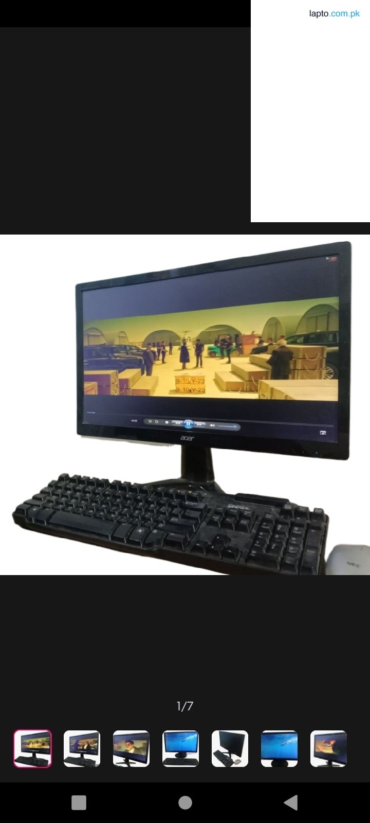 Slim LED Monitor 22 Inches, Imported from Japan