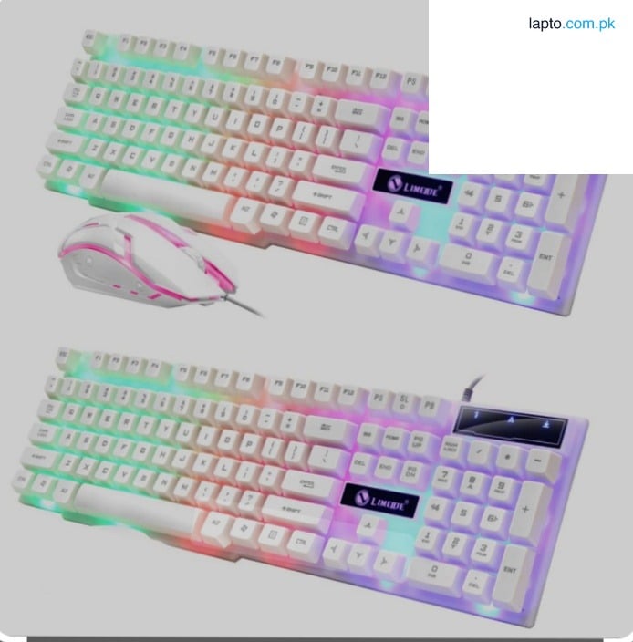 SHIPADOO Master D280 RGB Gaming Keyboard Mouse Set Semi Mechanical Keyboard With LED Backlighting For gemar PcTyping Laptop USE PUbg Free Fire Keyboard Mouse 1600 DpI Black White PAK FF