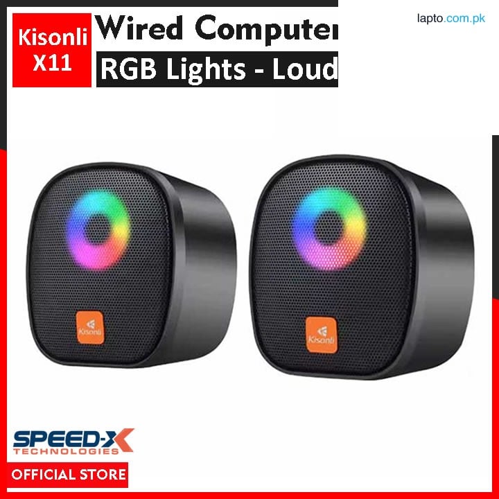 Kisonli X11 Rgb Gamer Pc Mini Usb Speaker With 6w Power
