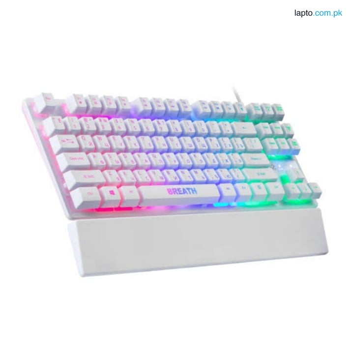 DEFENDER BREATH GK 184 RGB Gmaing keyboard Semi Mechanical Feeling RGB Gaming Keyboards and Cool LED Backlighting for PC Gaming Typing, Laptop keyboard PAK FF