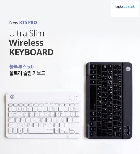 Royche Kt5 Pro Wireless Bluetooth Rechargeable Keyboard Slim Ultra Light