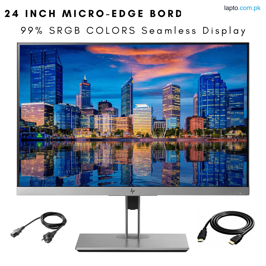 HP E243 24-inch IPS Monitor - Premium Display, Versatile Connectivity (Used)