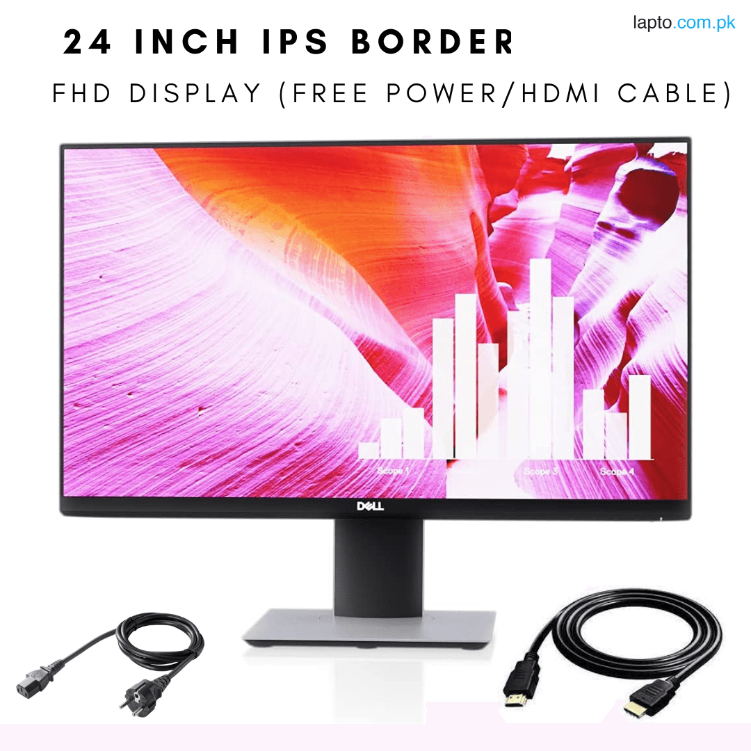 24 inch Borderless Led Monitor | HDMI | DP | VGA | USB 3.0 | IPS Display Full HD Display