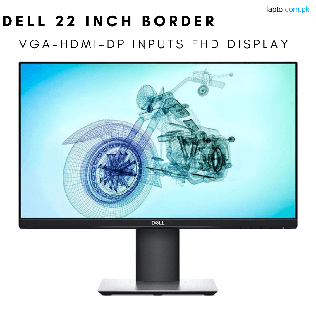22 INCH BORDERLESS LED MONITOR 60 HZ FULL HD IPS DISPLAY | FREE CABLES