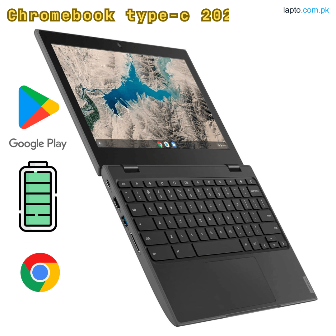 LENOVO CHROMEBOOK 100E - 4GB RAM DDR4 - 32GB SSD EMMC - 11.6" SCREEN - PLAYSTORE SUPPORTED - AUE UPDATE 2027