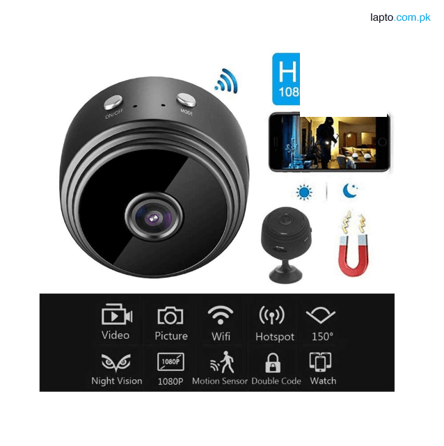 Smart A9 1080p HD Magnetic WiFi Mini Camera with HDSF App . Compact, Wireless Surveillance Solution for Home Security and Remote Monitoring | camera mini | camera cctv |