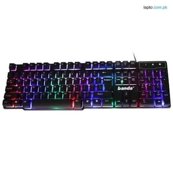 keyboard. Banda V3 semi mechanical RGB backlit gaming keyboard.