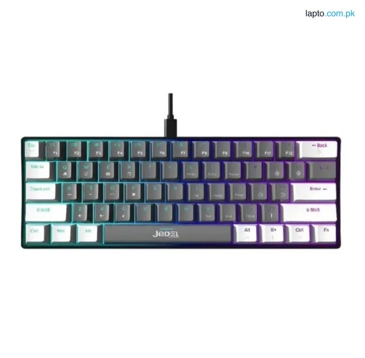 jedel kl69 Rainbow Mechanical keyboard Wired Mechanical Rainbow Gaming Keyboard Red switch PAK FF