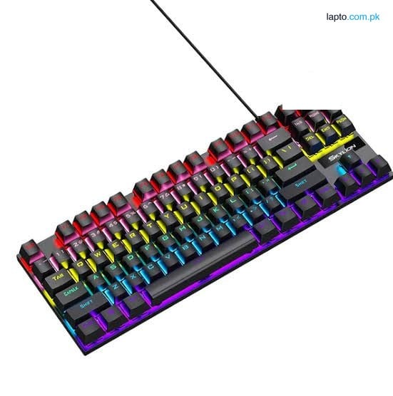 MECHANICAL GAMING KEYBOARD 87 KEYS K817 BLUE SWITCH HIGH QUALINTY