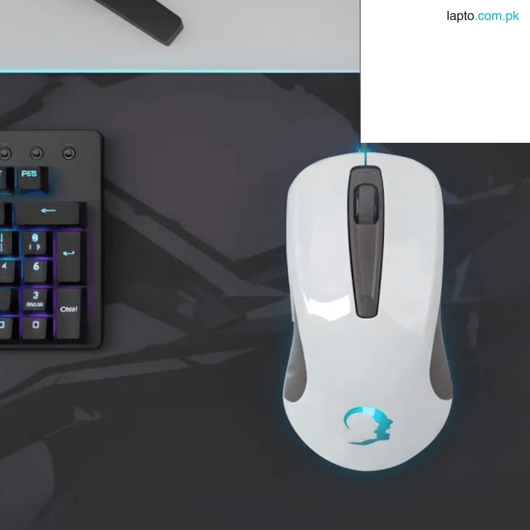 RGB Gaming Mouse with Free Mousepad - USB Optical Wired Black/white Mouse with High DPI LED Gamer Mouse for PC & Laptop By Panorama