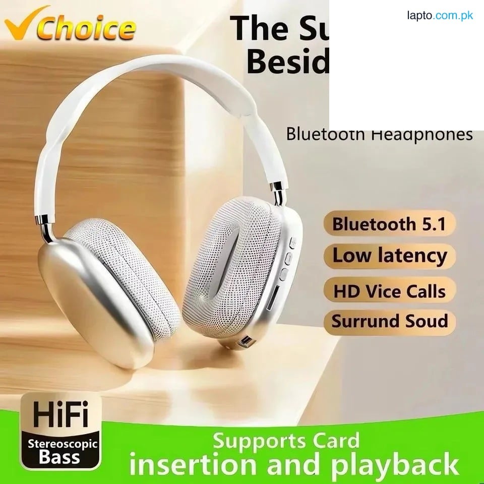 P9 Wireless Headphones | Stereo Bass | Foldable & Comfortable | Long Battery | Noise Cancellation | Bluetooth Earphones