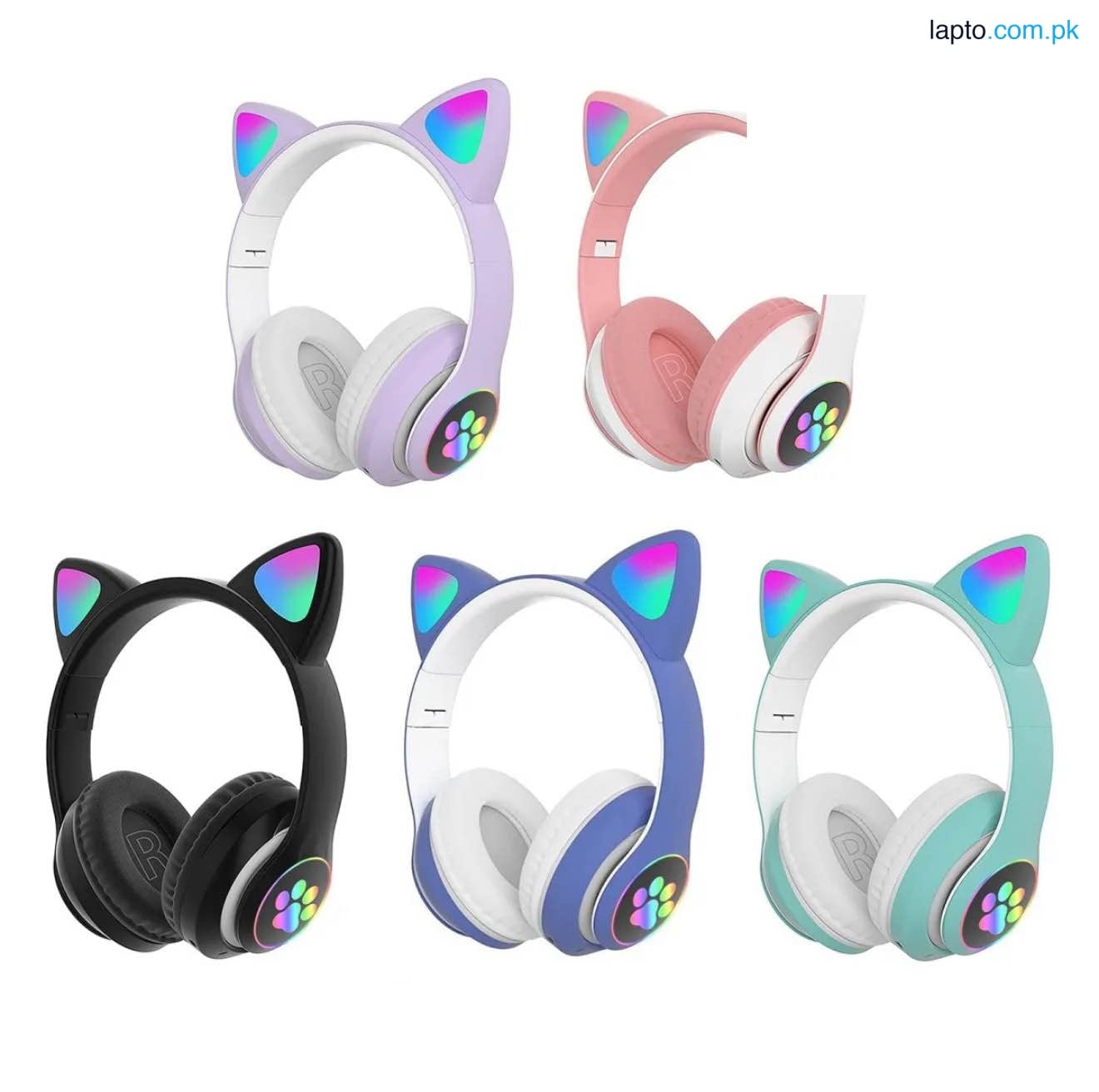 STN-28 / P47M Cat Wireless Headphones Bluetooth Over-Ear Headset with Cute Cat Ears
