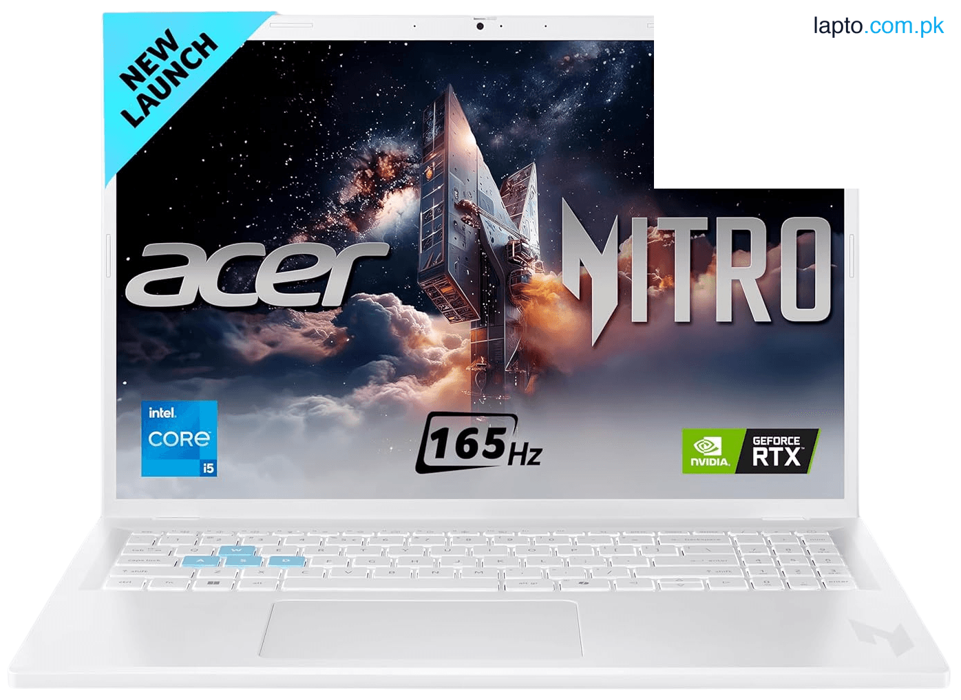 Acer Nitro Lite NL16-71G-55JR Gaming Laptop 13th Gen Core i5-13420H, 16GB DDR5, 512GB SSD, NVIDIA RTX 3050 6GB Graphics, 16" WUXGA IPS 165Hz, Windows 11 Home, White, 1 Year Official Local Warranty