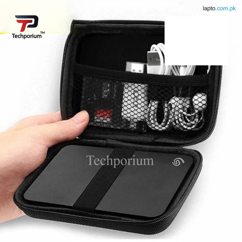 Portable Storage Hard Case Cover for Earphone Earbuds Handfree SD Card Fast Charging Cable USB Charger Wireless Mic Keys & Mini Accessories Durable Shape Storage for Games Photos Backup SSD HDD Professional Casing Solution