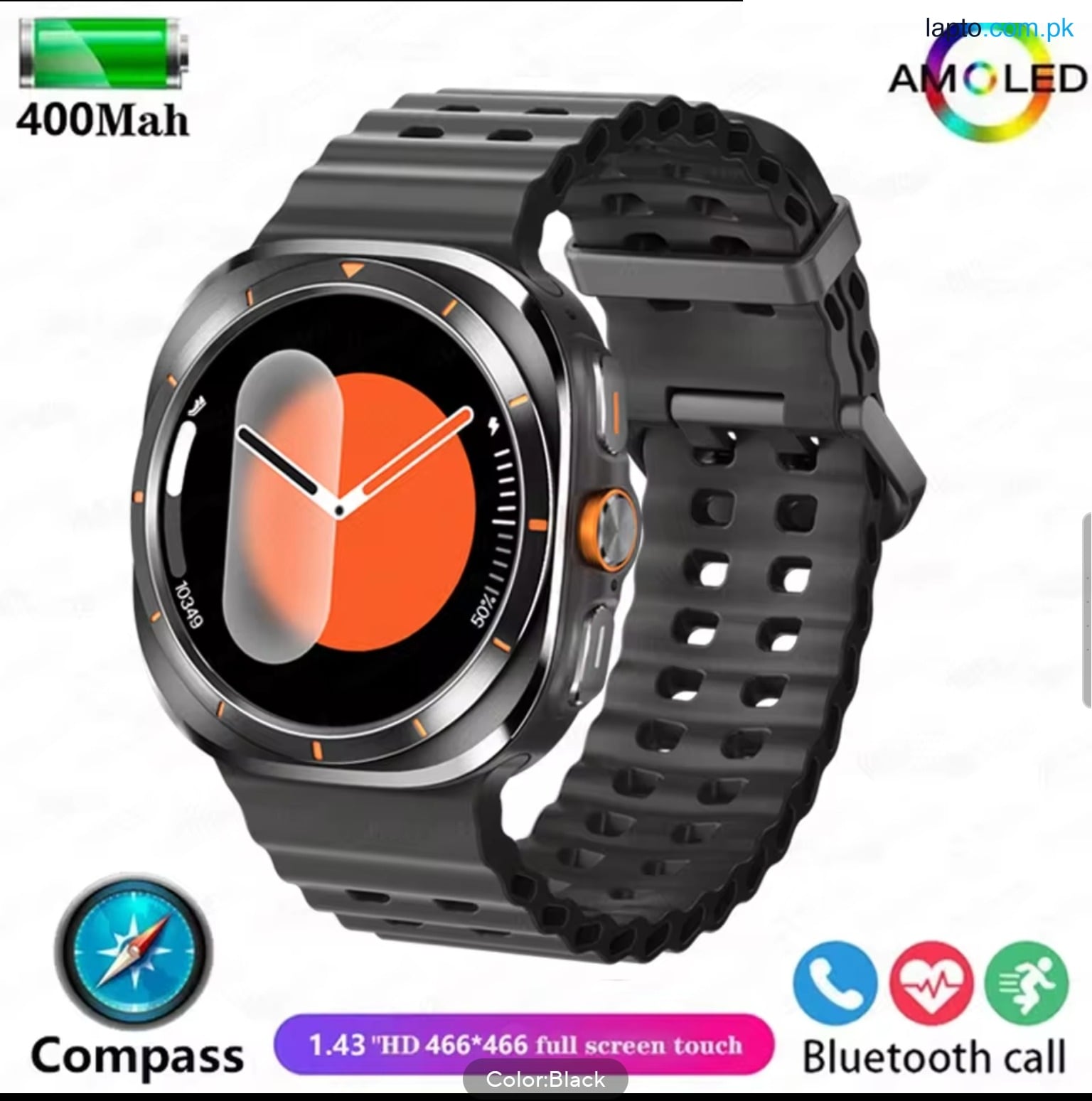 S7 Ultra Smart Watch | Rugged Design | Fitness Tracker | Heart Rate Monitor | Bluetooth Calling | Stylish Outdoor Sports Watch. S7 Ultra Smart Watch, Round Dial Smartwatch, Bluetooth Calling Watch, Rugged Smartwatch for Men, Sports Smart Watch, Fitness