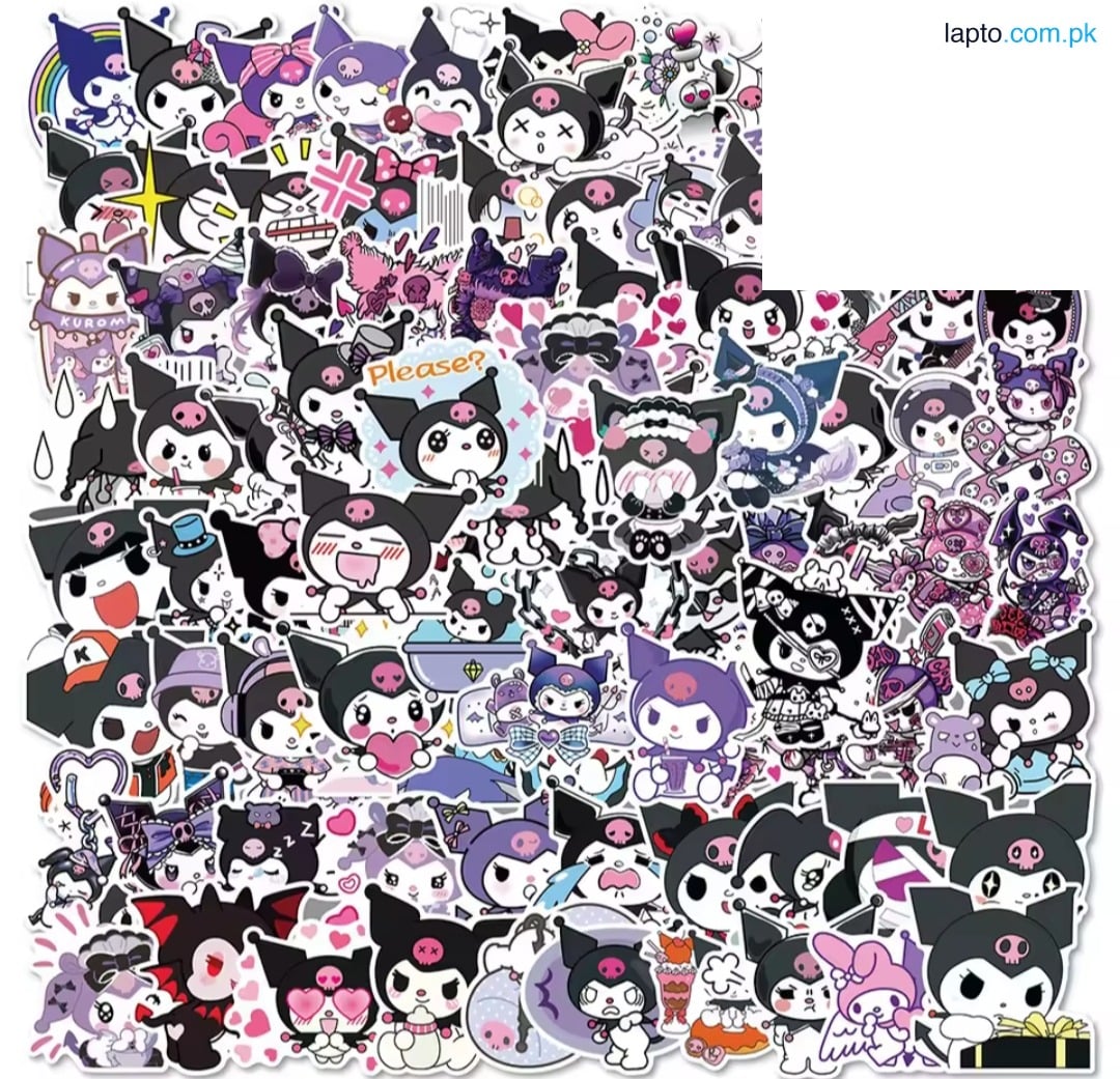 25 Pcs Kuromi Stickers For Laptop Mobile DIY Skateboard Decals cool stickers