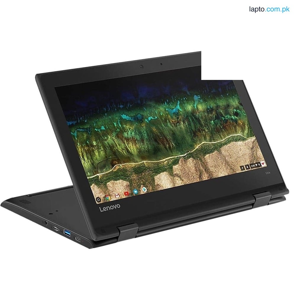 Lenovo | ChromeBook 500E Touch Screen | 360 Rotatable | Intel N3450 Processor, 4GB DDR4 RAM | 32GB Storage | Dual Cam front & Rear | 11.6″ Display | Playstore Supported | Touch Screen | Chrome OS