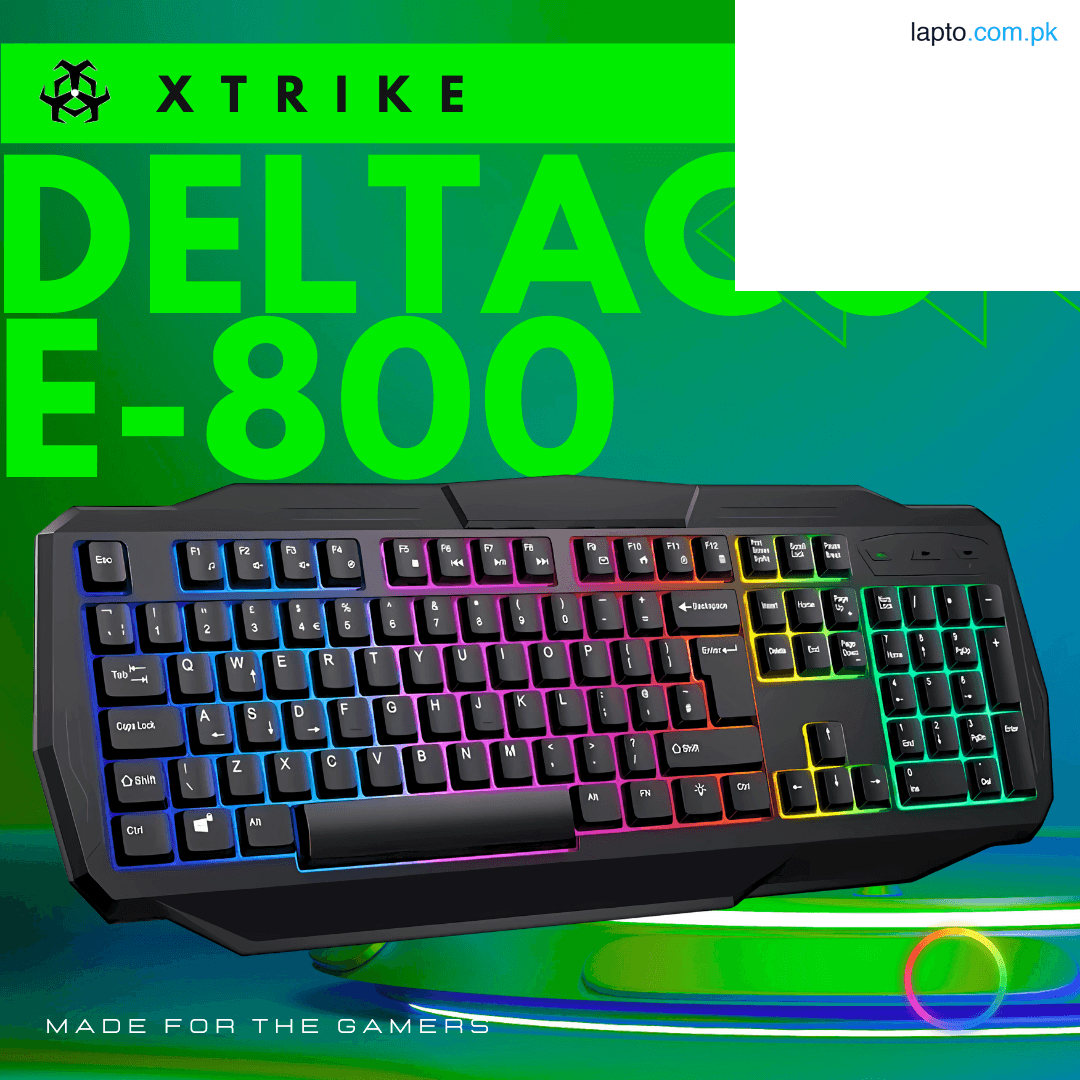 RGB Backlit Gaming Keyboard – Budget-Friendly USB Wired Mechanical Feel Keyboard with Plastic Body, Black Color, Braided Cable, LED Pro Gaming Design for Laptop, PC, and Office Setup