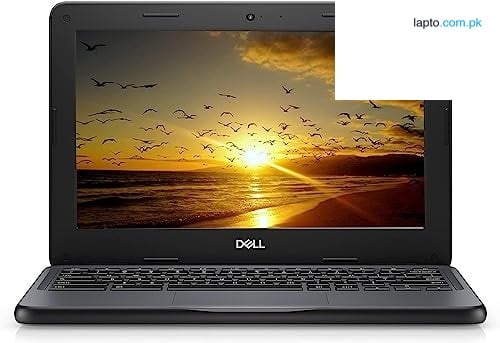 Dell 3180 Chromebook 11.6 inches HD screen, 4GB Ram 16GB eMMc Storage, HDMI, WiFi, Playstore, Webcam, Chrome OS (Black, Used)