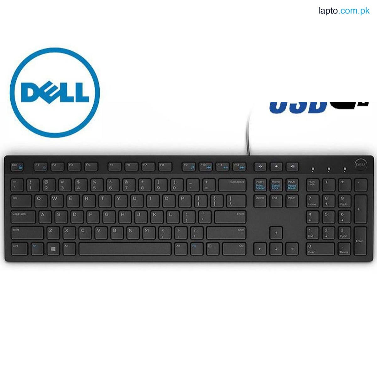 Dell Slim (Wired) For Pc & Laptop Usb 100% Branded Orignal Keyboard