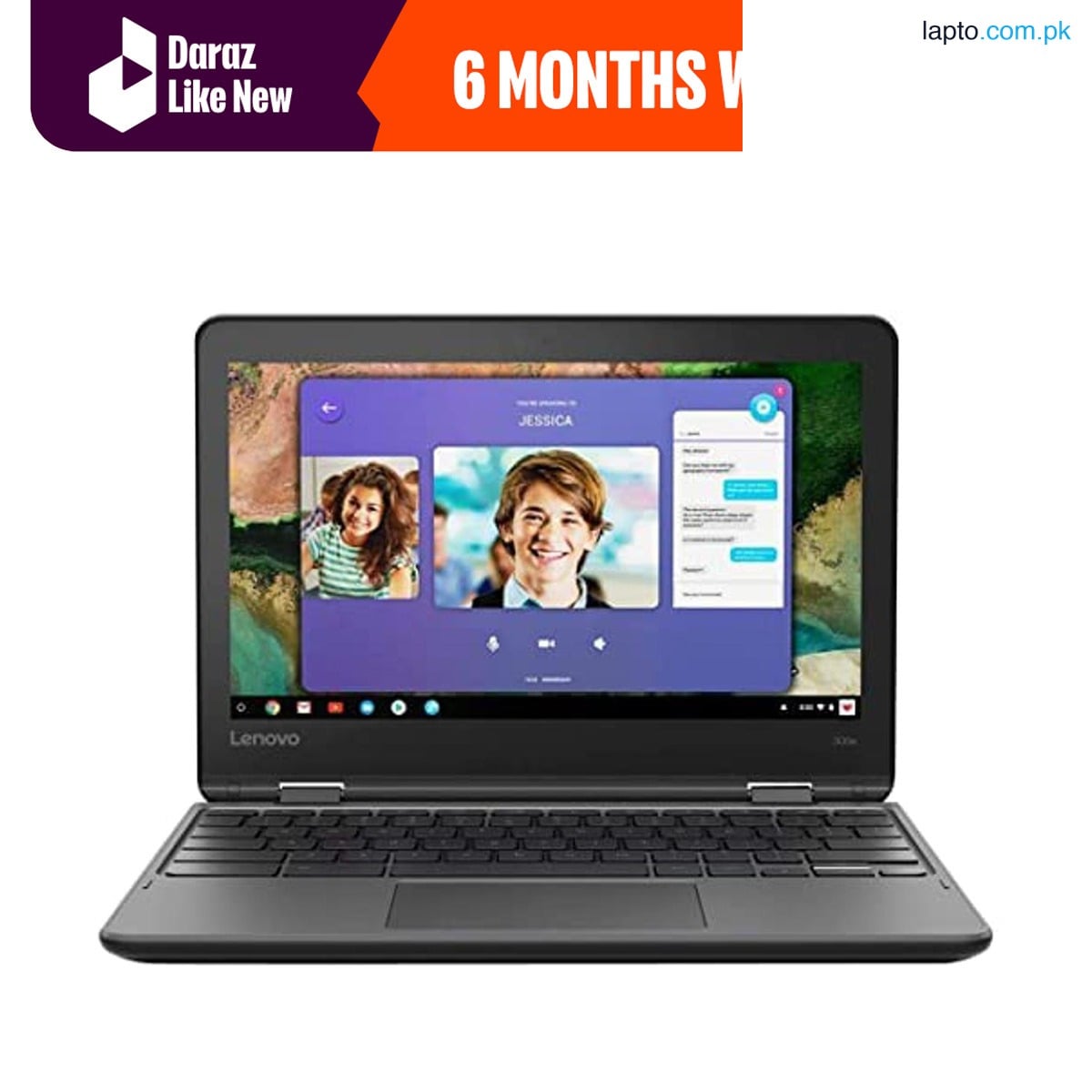 Daraz Like New Laptops - Lenovo Chromebook 300E/500E X360 TOUCH SCREEN - 2027 UPDATE - Intel Celeron 4GB RAM 32GB Chrome OS