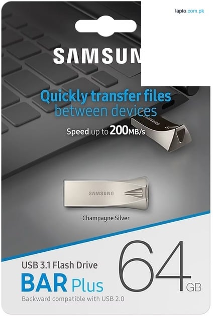 Samsung Metal USB Flash Drive – High Speed – USB 3.1 – 4GB / 8GB / 16GB / 32GB / 64GB – Silver Pen Drive for PC, Laptop, Car, TV
