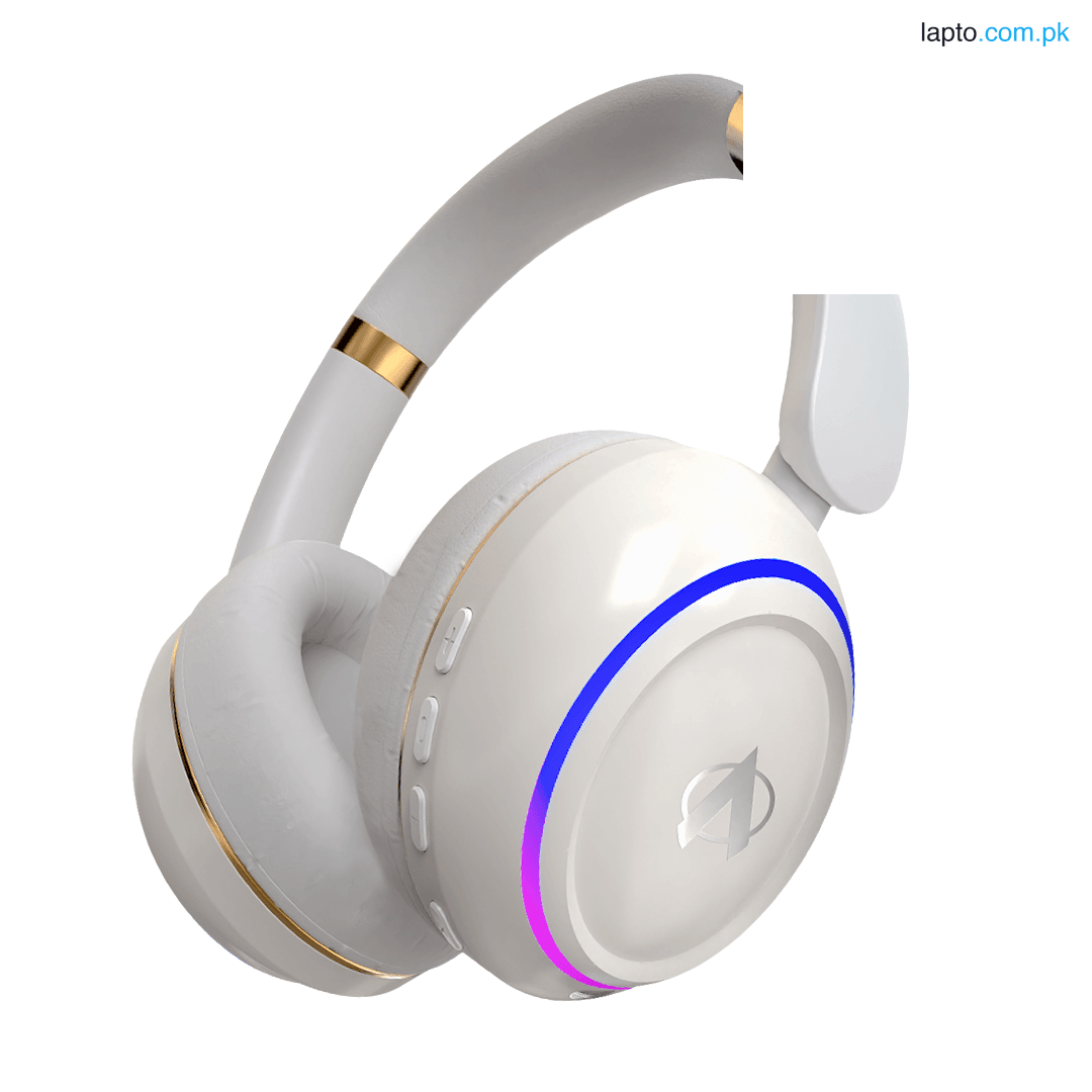 Audionic Hammer Wireless Headphones with Bluetooth 5.4 | Noise Cancelling Headphones | Gaming Mode | 60Hrs Playtime | Deep Bass headphones | ENC Mic | RGB Lights | Dual Pairing | Head phones with AUX Support