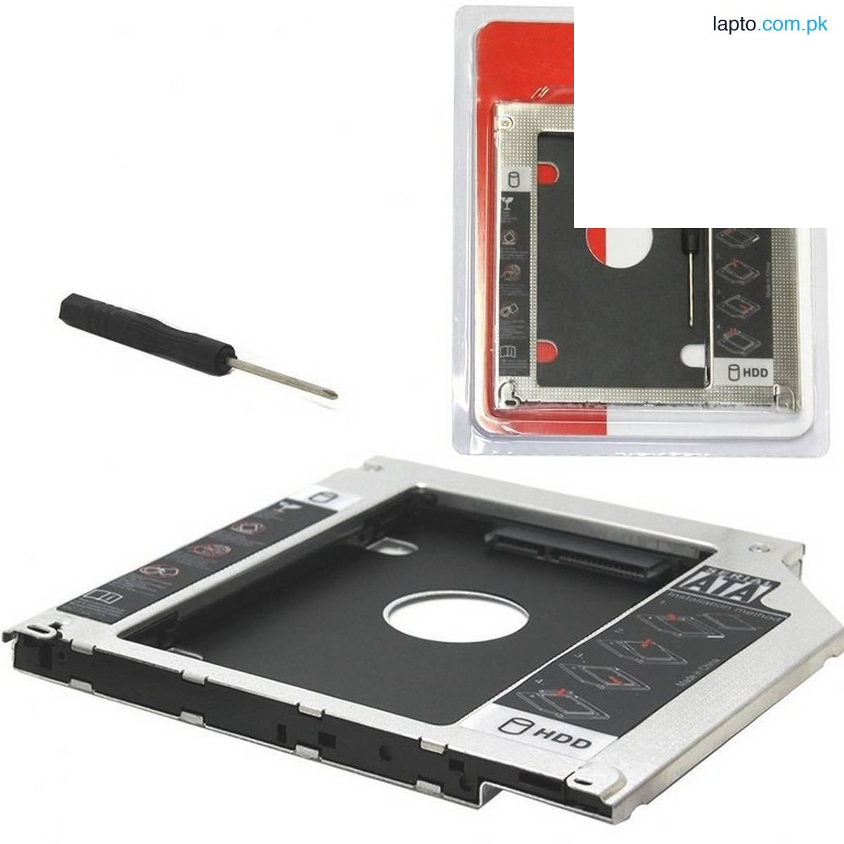 SATA 9.5 mm Hard Drive Caddy for CD DVD-ROM Drive Slot [ Universal Laptop CD/DVD-ROM Bay