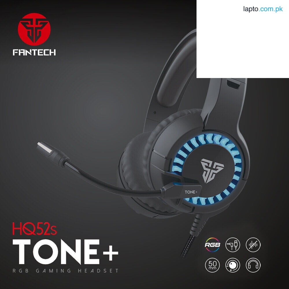 FANTECH HQ52s Tone+ RGB Mobile Gaming, PS4/PS5 Playstation ,Xbox, PC Gaming Headphone Light Weight 360 Surround