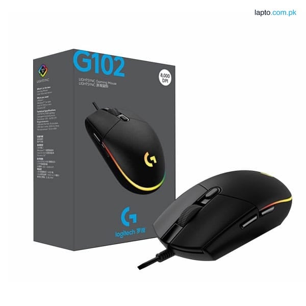 Logitech G102 Mouse Lightsync Gaming Wired RGB Razer for PC Laptop Minecraft Free Fire