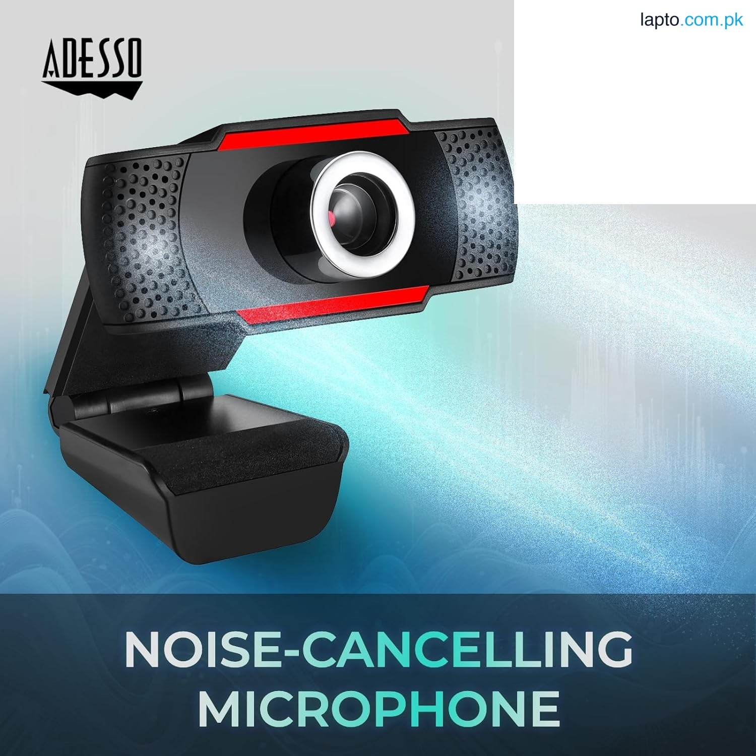 Webcam adesso cyber 12 Megapixel 30 fps adesso cyber track H3 USB 2.0 1280x720 Video CMOS Sensor Manual-Focus Microphone for Desktop PC & Laptop HD Webcam for Meeting/Gaming/Class