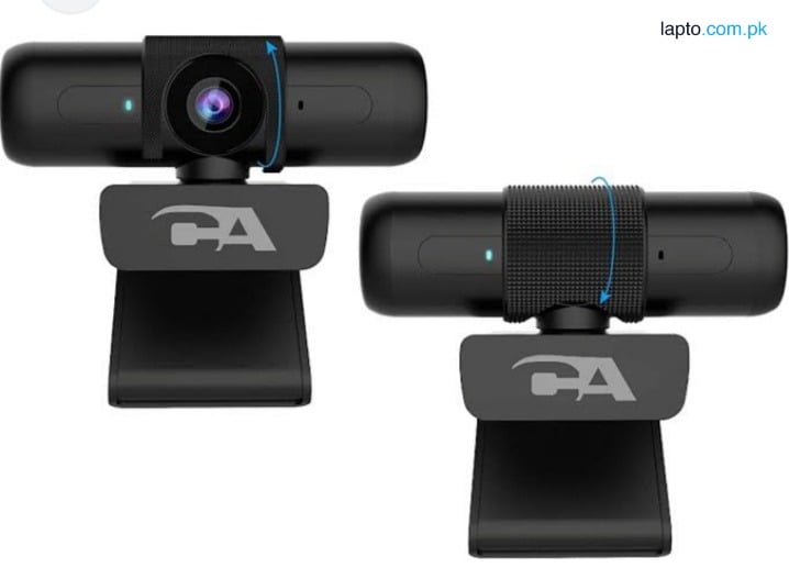 Webcam Cyber Acoustics CA Essential Autofocus Webcam with Microphone - 30FPS Streaming Camera with Light, Autofocus 2 Noise-Cancelling Mics, Computer Camera with Privacy Mode, HD Webcam for Meeting/Gaming/Class