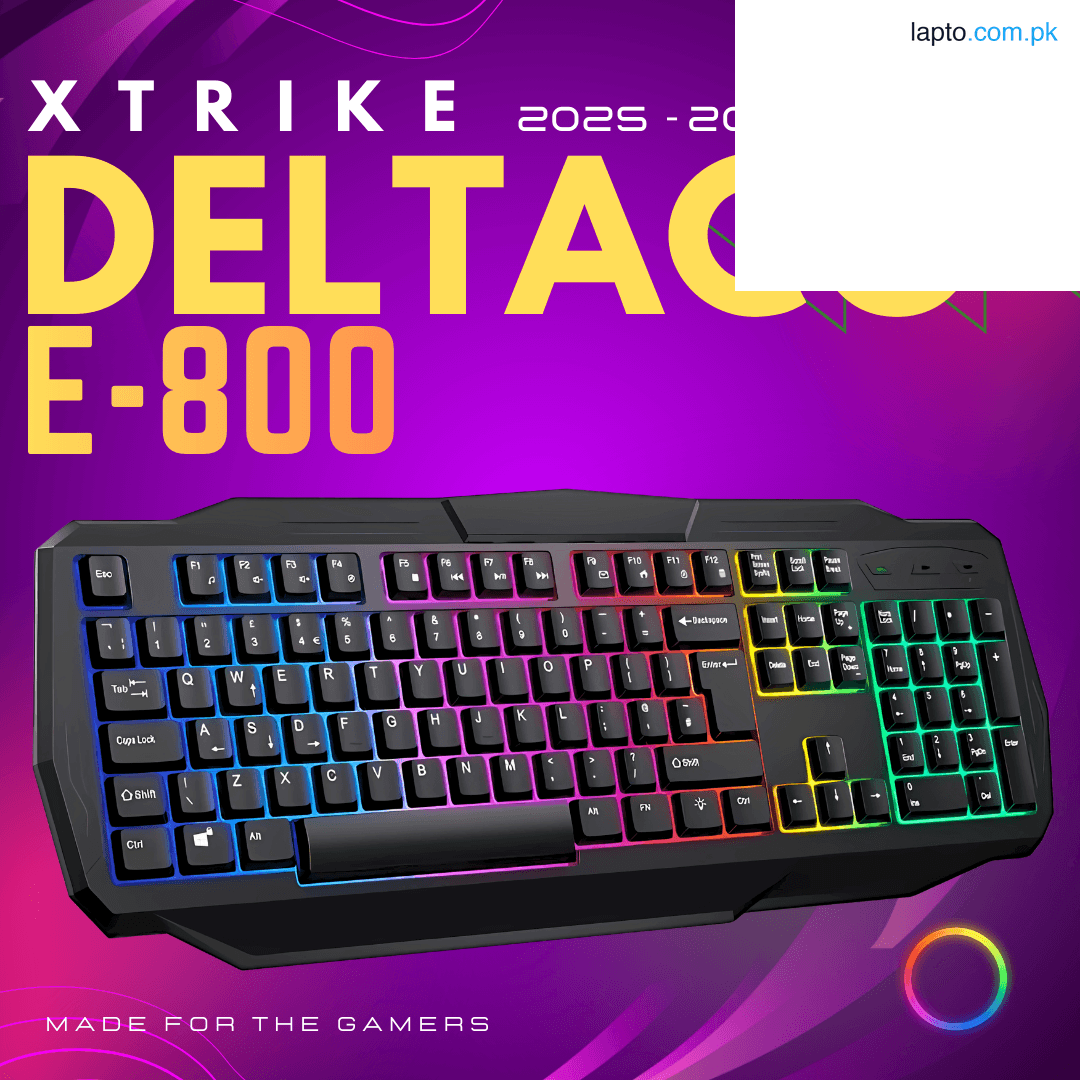 RGB Gaming Keyboard USB Wired – Mechanical Feel Keys with LED Backlight, Plastic Body, Black Color, Braided Cable – Budget-Friendly Pro Gaming Keyboard for Laptop, PC, Office & Gaming Setup