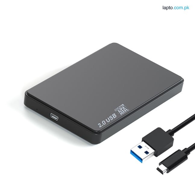 USB 2.0 2.5 Inch SATA External Hard Drive Enclosure Case | Portable HDD SSD Disk Box | Laptop & PC Compatible Hard Disk Caddy Drive Cover