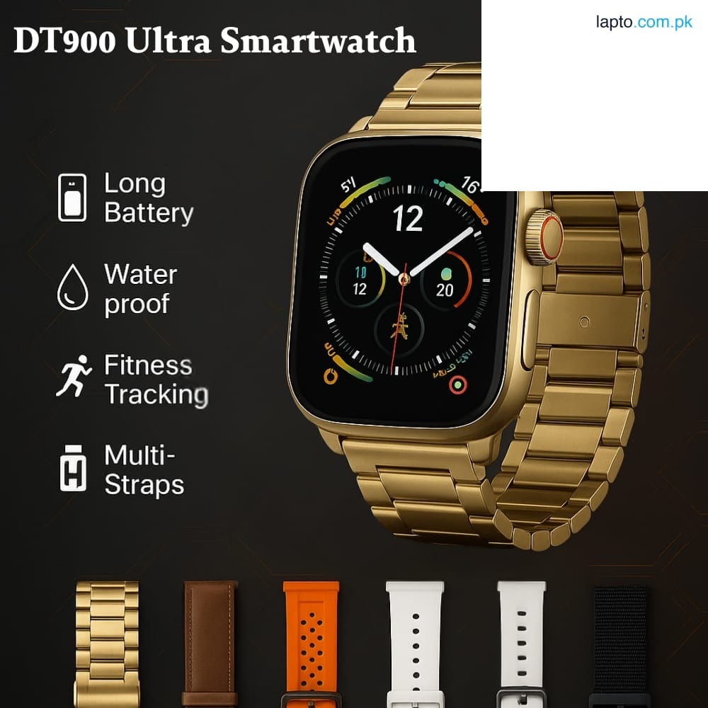 Smart Watch – DT900 Ultra Smart Watch – 7-in-1 Straps – Smartwatch – Smart Watch for Boys – Ultra Smartwatch – 2.2" HD Display – Bluetooth Calling, Fitness & Sports Smartwatch – Waterproof, Health Monitoring, Long Battery – iOS & Android Compatible